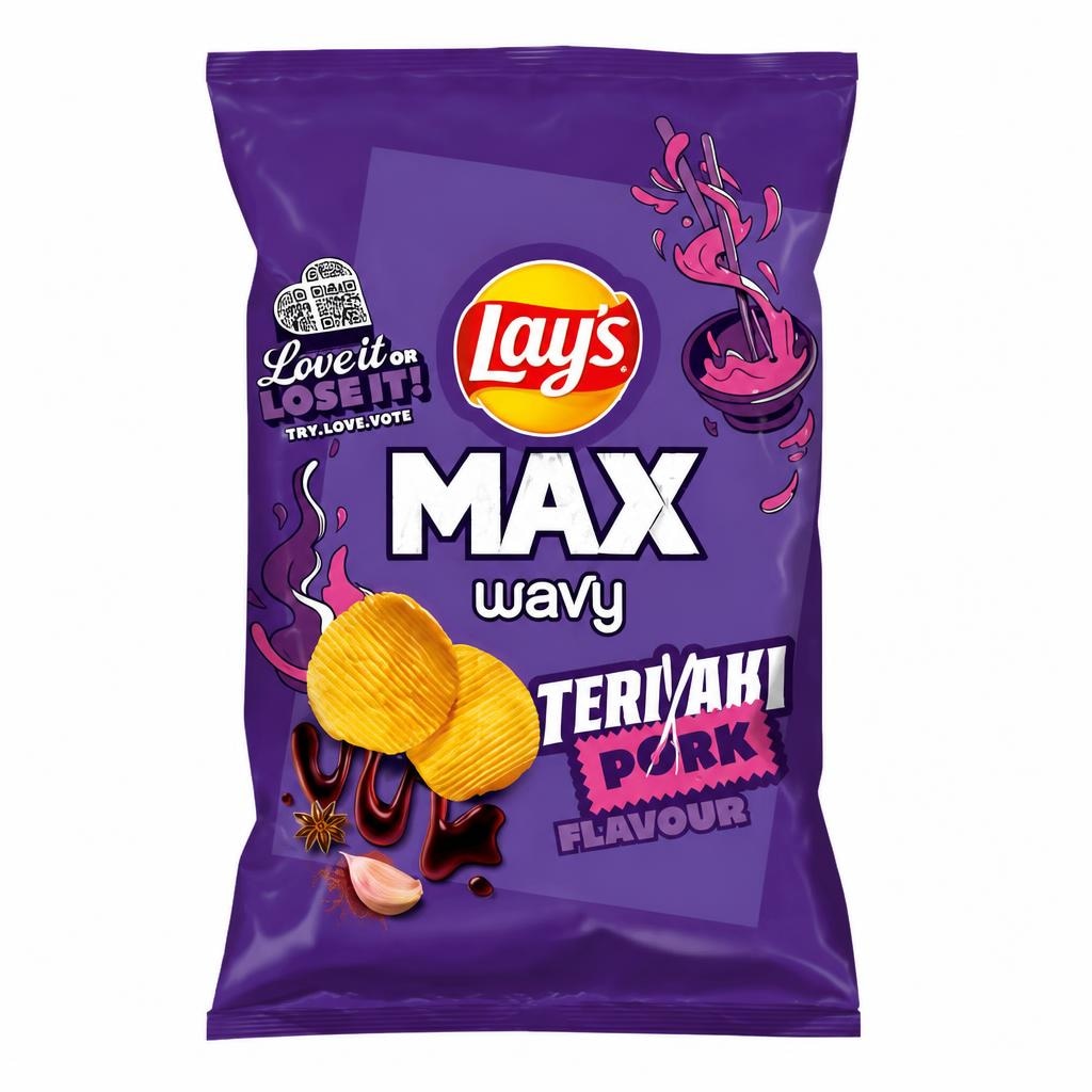 Lay's Max Wavy Teriyaki svinjetina 120g - Akcija u trgovini Žabac