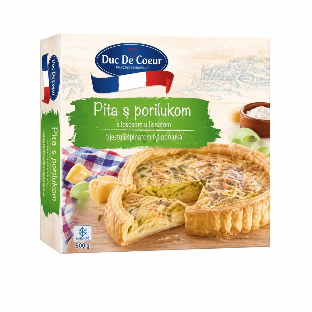 Duc De Coeur Losos u lisnatom tijestu 500 g Akcija u trgovini Lidl