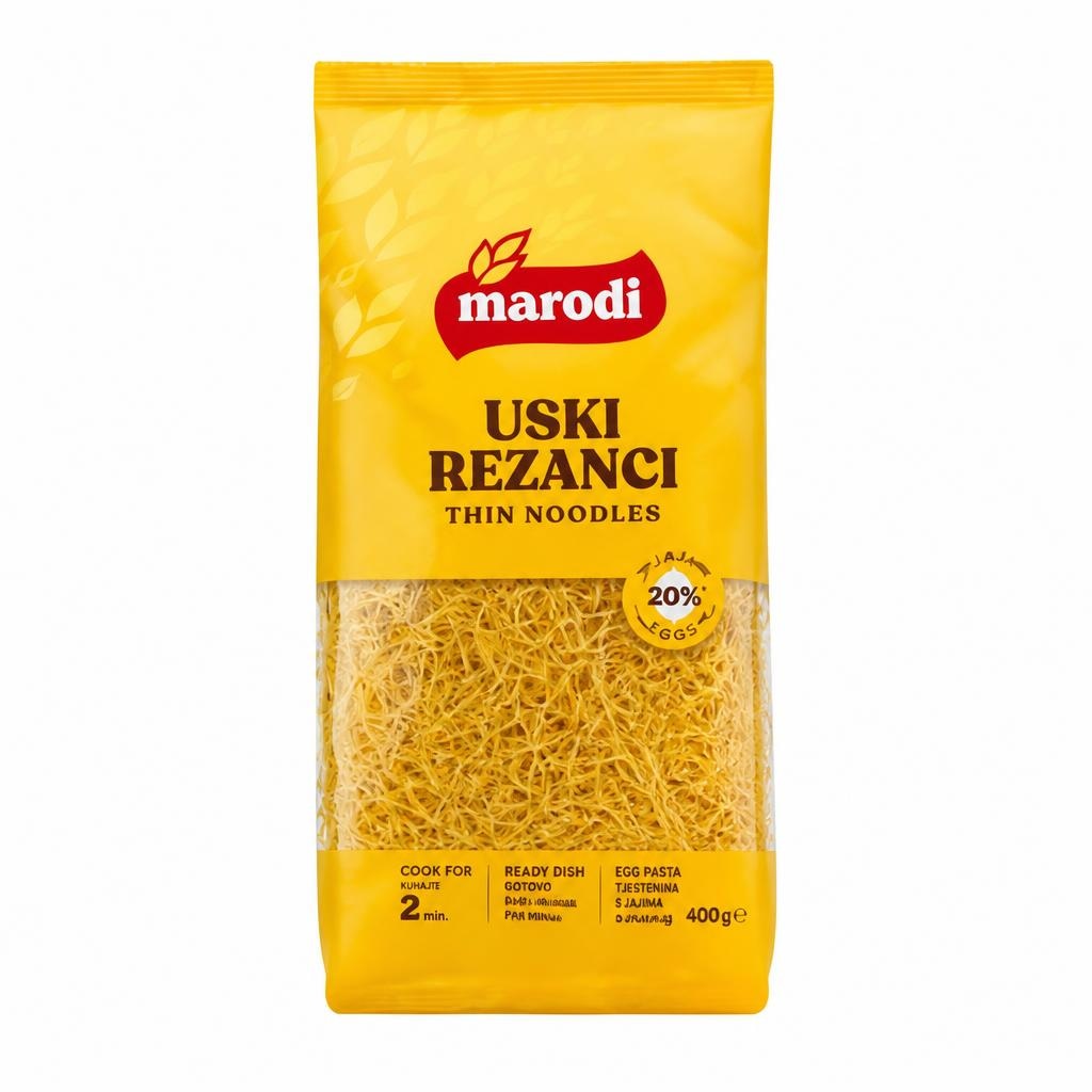 Marodi TJESTENINA uski rezanci 400 g - Akcija u trgovini Studenac
