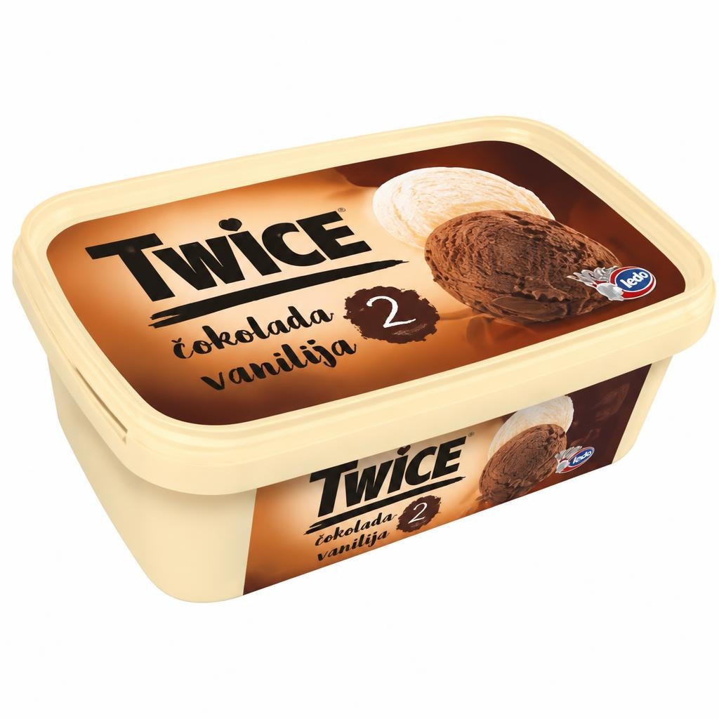Sladoled Twice 1 l Akcija u trgovini KTC