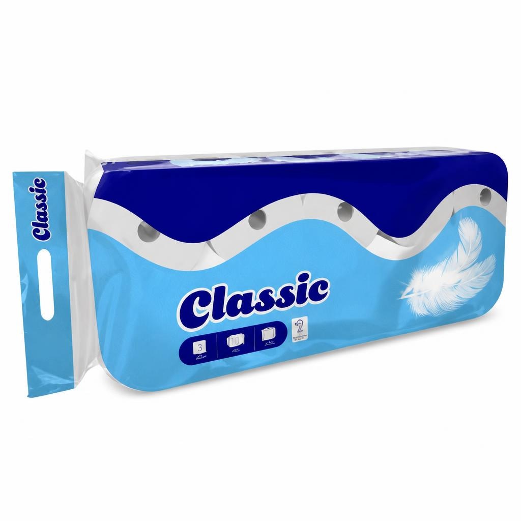 Toaletni papir Classic 10 rola - Akcija u trgovini Eurospin