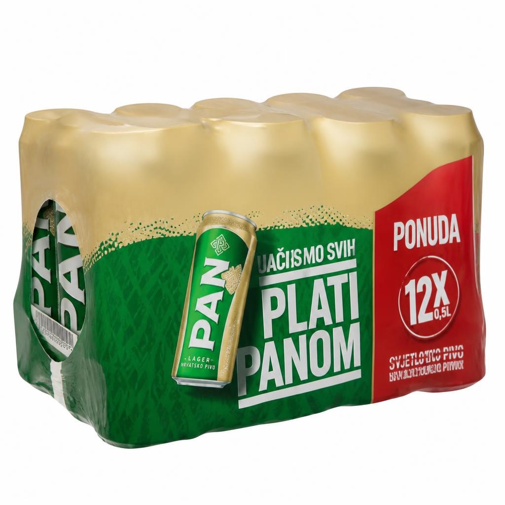 PAN Svijetlo pivo 12 x 0.5 L Akcija u trgovini Lidl