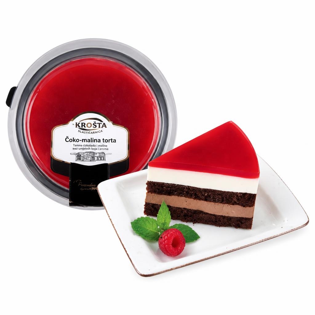 Čoko-malina torta 750 g Akcija u trgovini Plodine