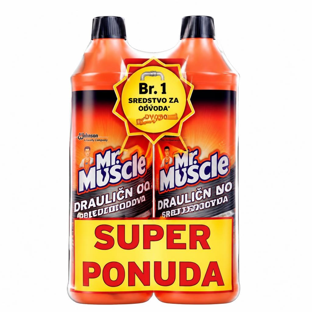 Mr. Muscle sredstvo za čišćenje odvoda 2 x 1 L Akcija u trgovini Spar