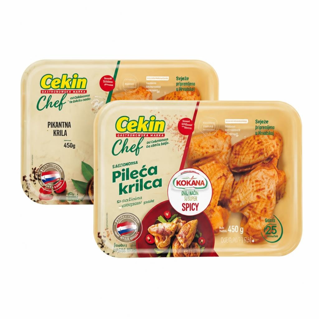 Cekin Chef pikantna ili spicy krila 450 g Akcija u trgovini KTC