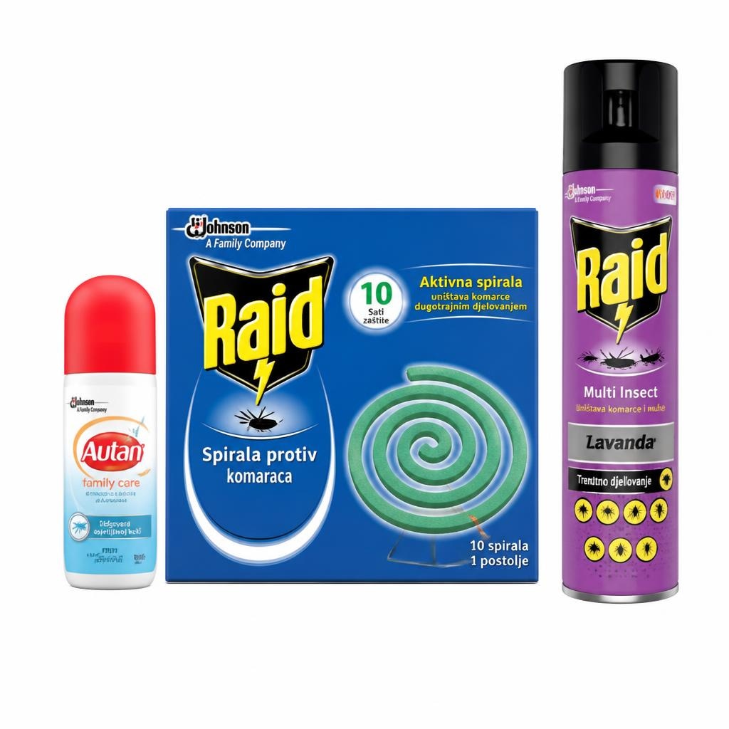 Raid, Autan i Off proizvodi za zaštitu od insekata Akcija u trgovini Konzum