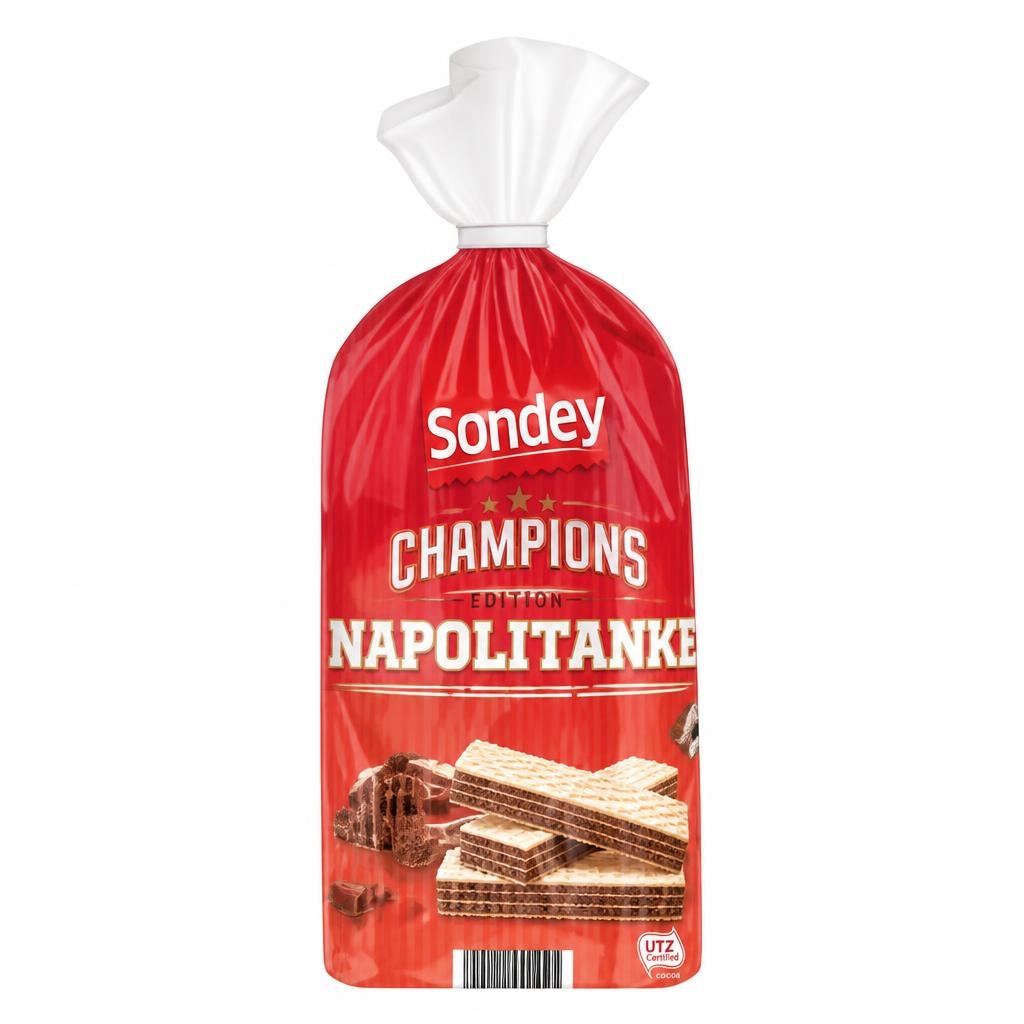 Champions Edition Napolitanke 1 kg Sondey - Akcija u trgovini Lidl