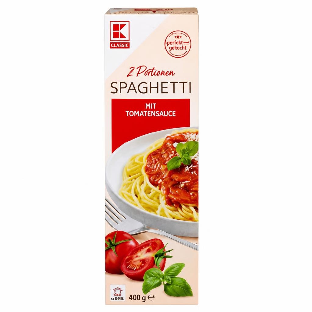 Tjestenina Špageti umak od rajčica 400 g K-Classic - Akcija u trgovini Kaufland