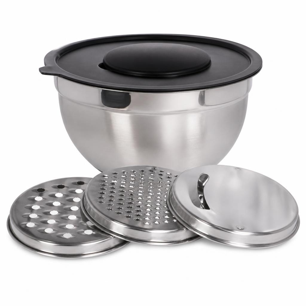 Zdjela inox s poklopcem i dodacima 1 kom Akcija u trgovini NTL