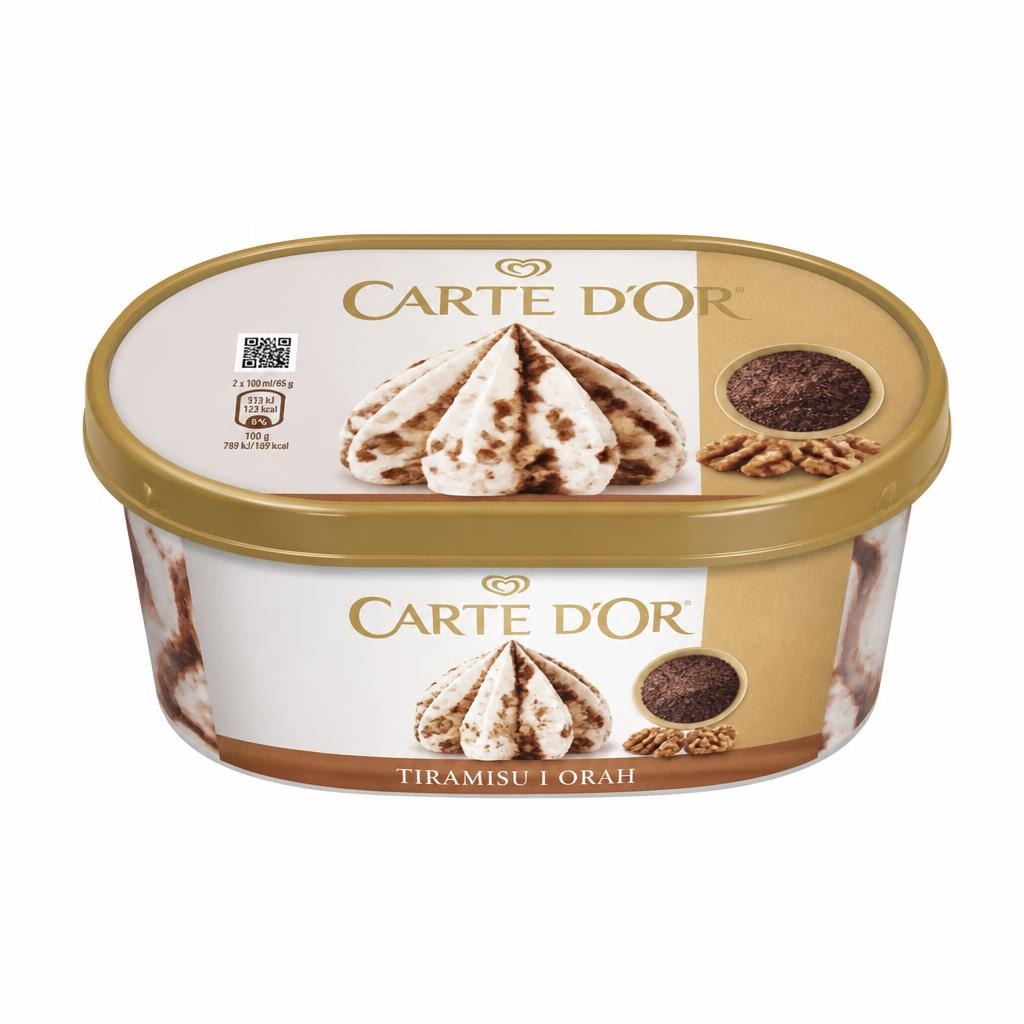 Carte d'Or sladoled tiramisu i orah 825 ml Akcija u trgovini Žabac