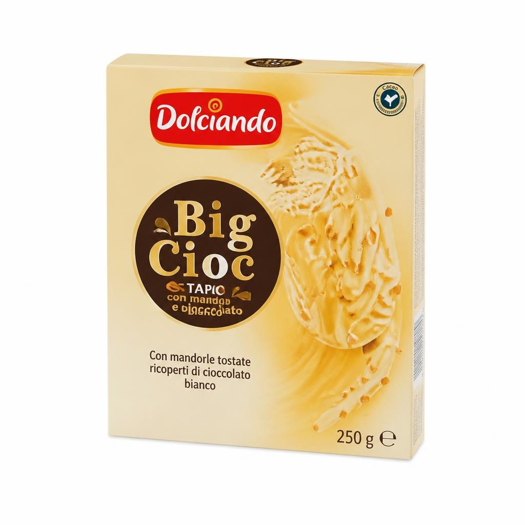 Dolciando štapići Big Cioc bademi bijela čokolada 255 g Akcija u trgovini Eurospin