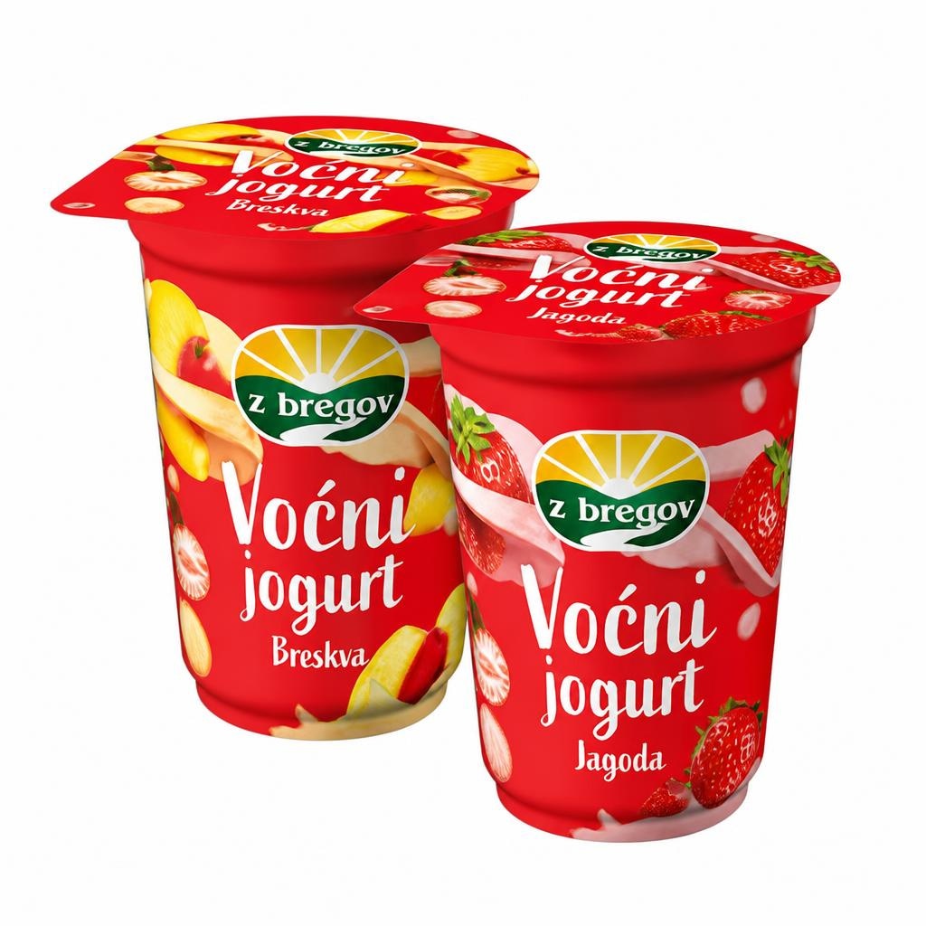 Voćni jogurt mix 400 g Z'BREGOV - Akcija u trgovini Spar