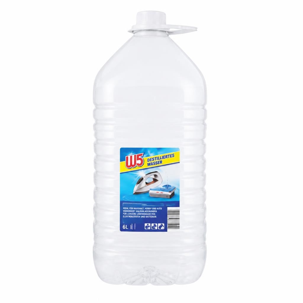 W5 Destilirana voda 6 l - Akcija u trgovini Lidl
