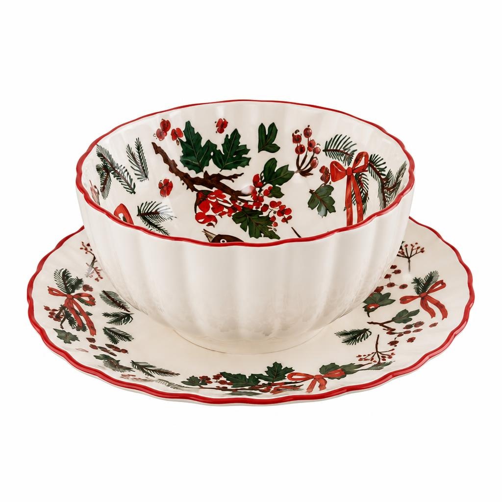 Set tanjura i zdjela od porcelana tanjuri cca. 18,6 x 2,2 cm, zdjela ca. 13,7 x 7 cm Akcija u trgovini Kik