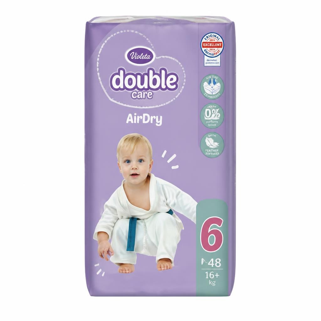 Violeta Double Care dječje pelene 48 kom - 66 kom Akcija u trgovini Ribola