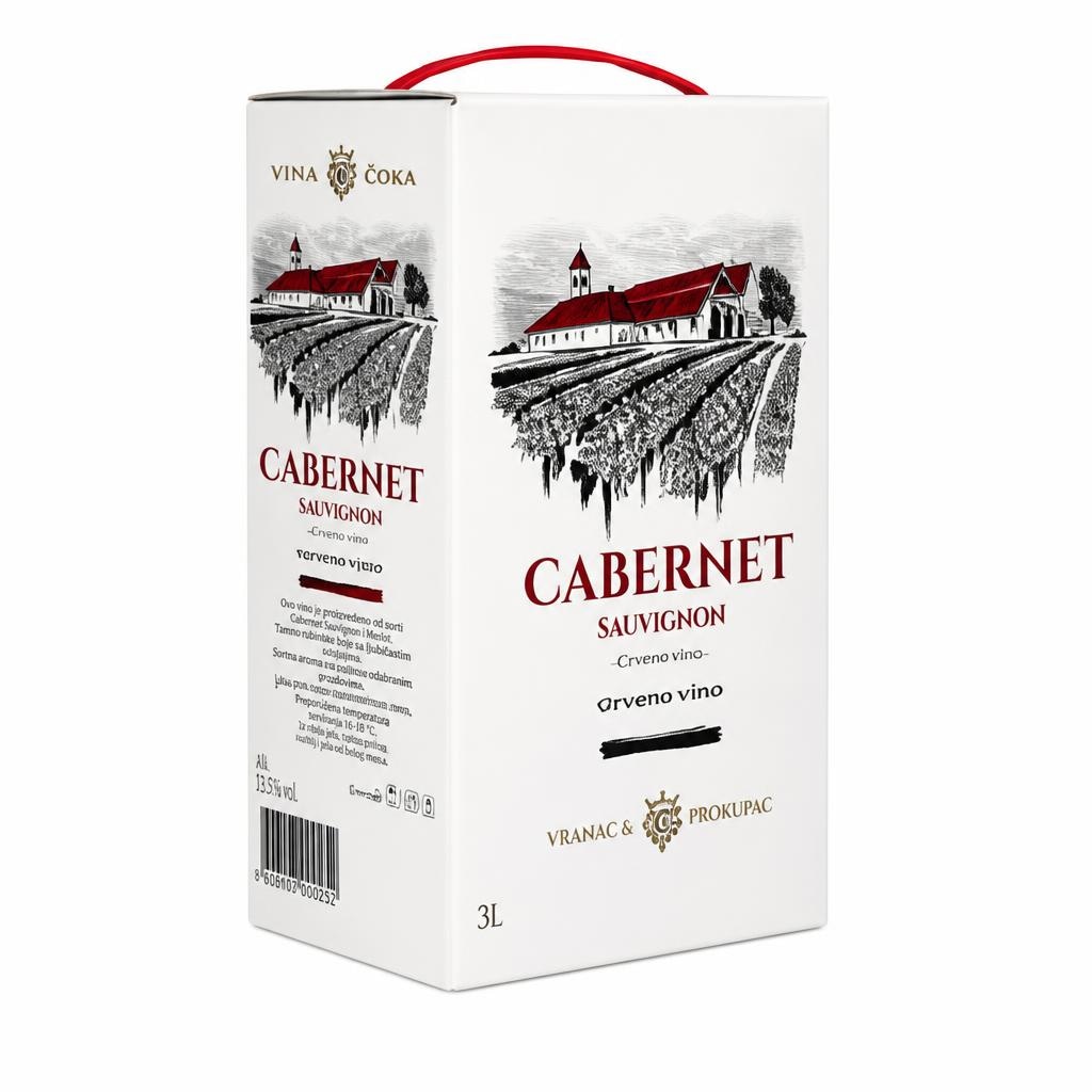 Čoka Cabernet Sauvignon 3,00L - Akcija u trgovini Vrutak
