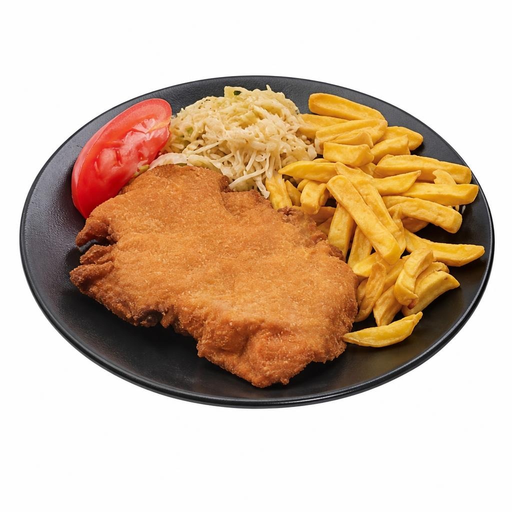 Svinjski odrezak s prilogom 1 porcija (meni) Akcija u trgovini Tommy