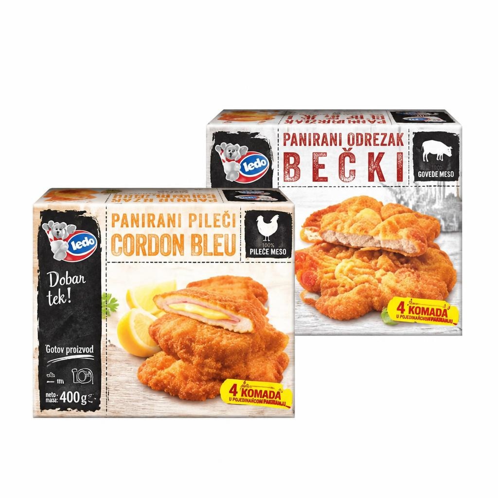 Ledo Cordon bleu ili Bečki odrezak 400 g - Akcija u trgovini Tommy