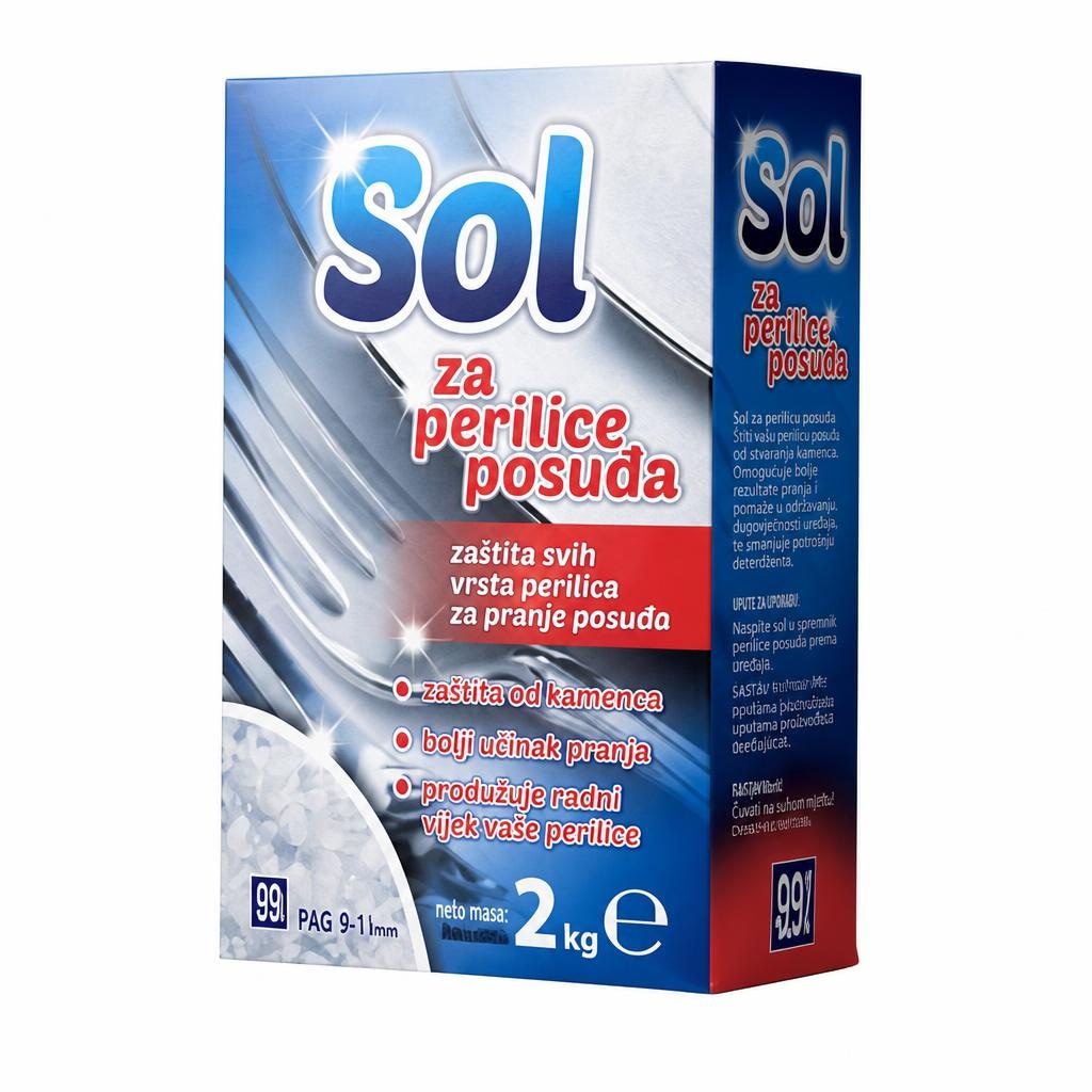 Sol za perilicu posuđa 2 kg - Akcija u trgovini Kaufland