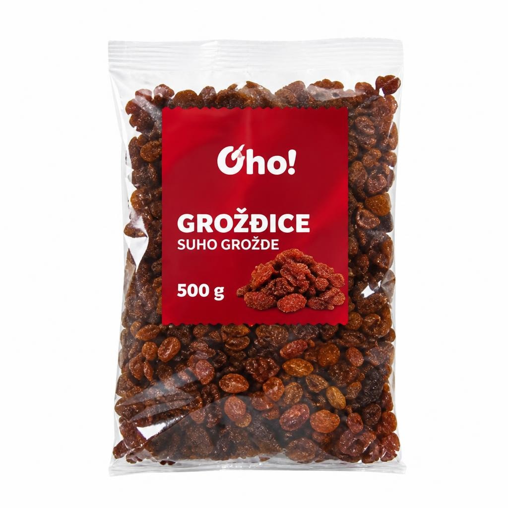 Oho! grožđica suha 500 g Akcija u trgovini Plodine
