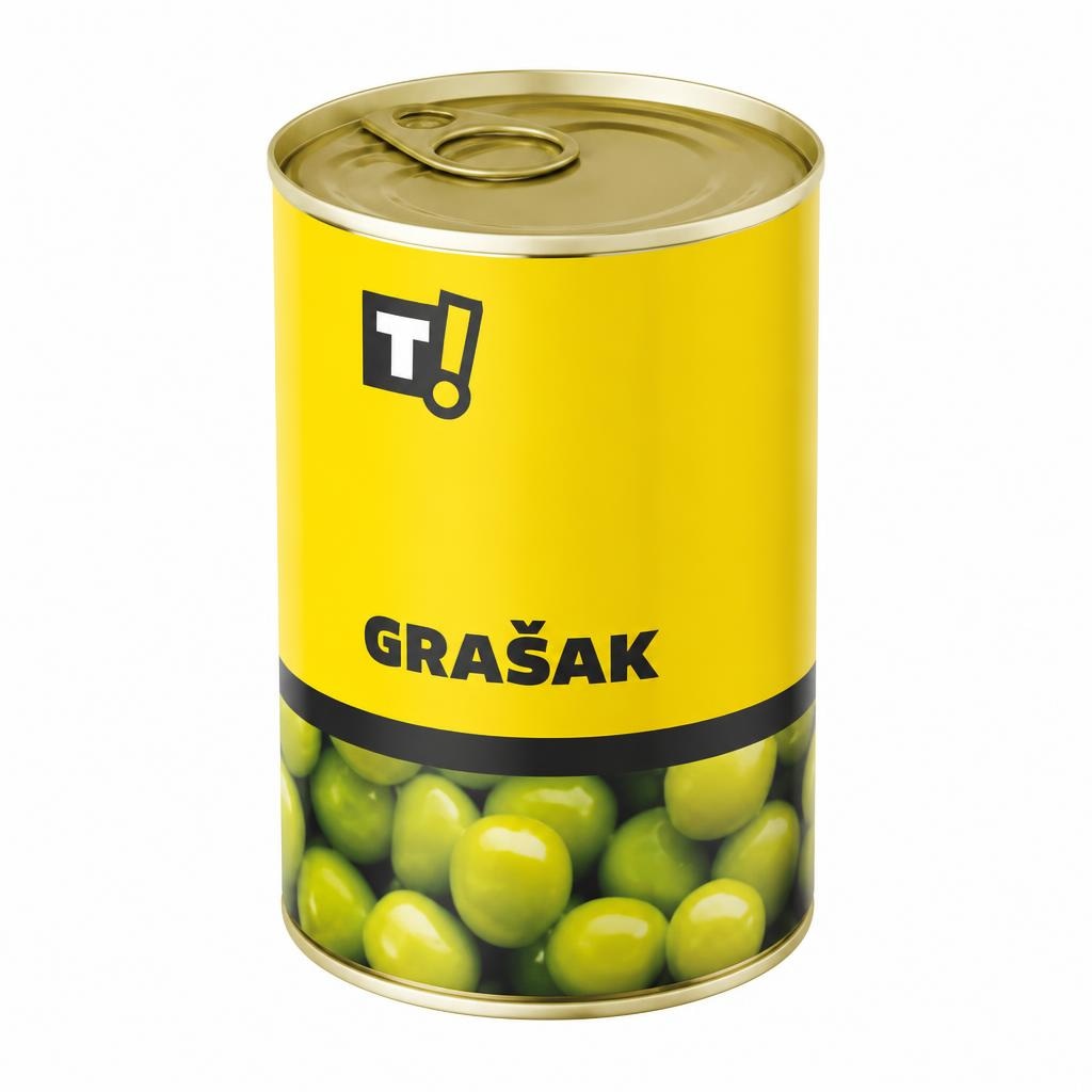 T! Grašak 400 g Akcija u trgovini Tommy