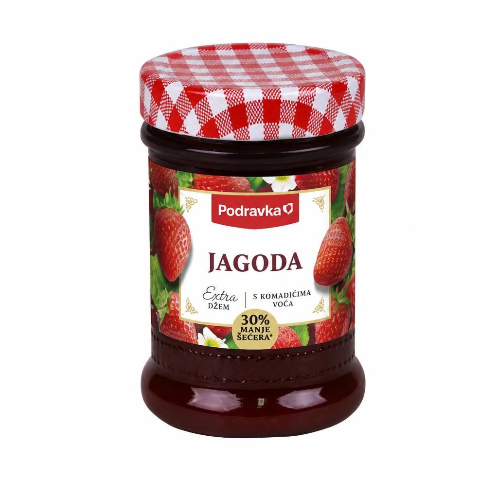 Podravka džem extra jagoda 320 g Akcija u trgovini Studenac