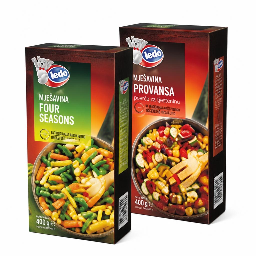 Ledo mješavine povrća 400 g Akcija u trgovini KTC