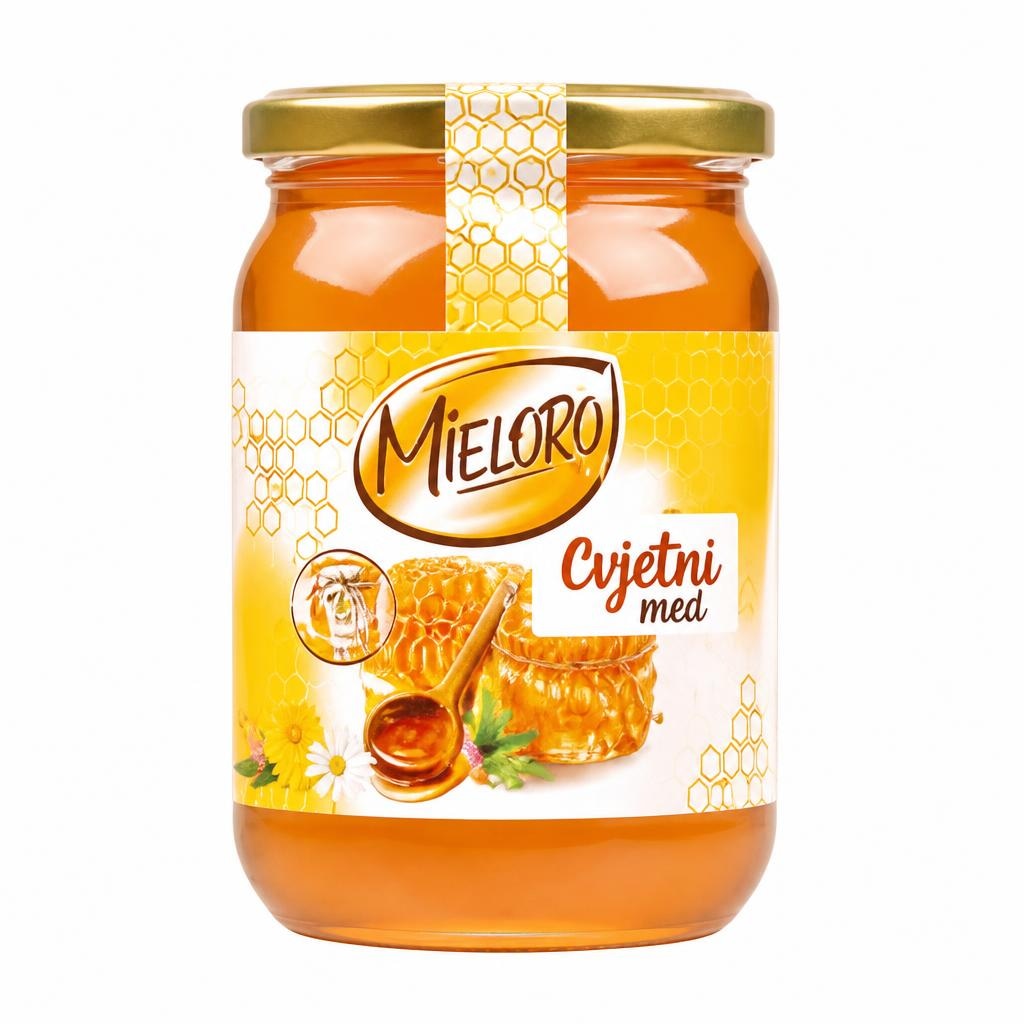 Mieloro med cvjetni 650 g Akcija u trgovini Studenac