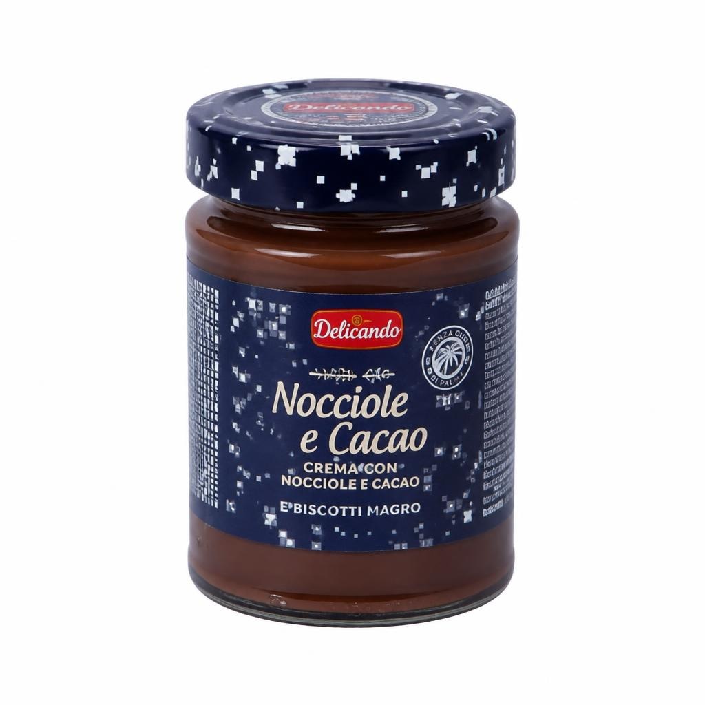 Delicando lješnjak kakao krema s keksima 350 g Akcija u trgovini Eurospin