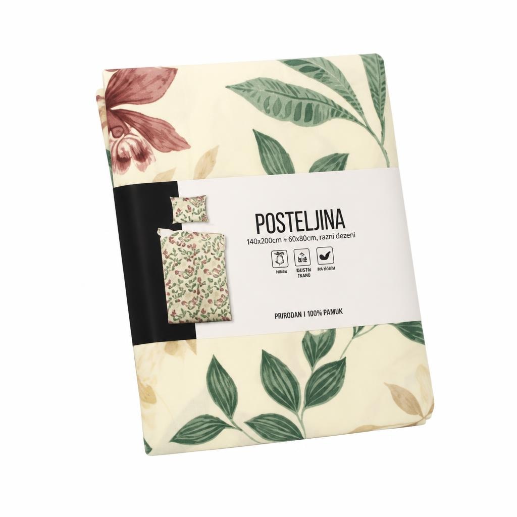 Posteljina Vespo 140x200cm + 60x80cm - Akcija u trgovini Boso