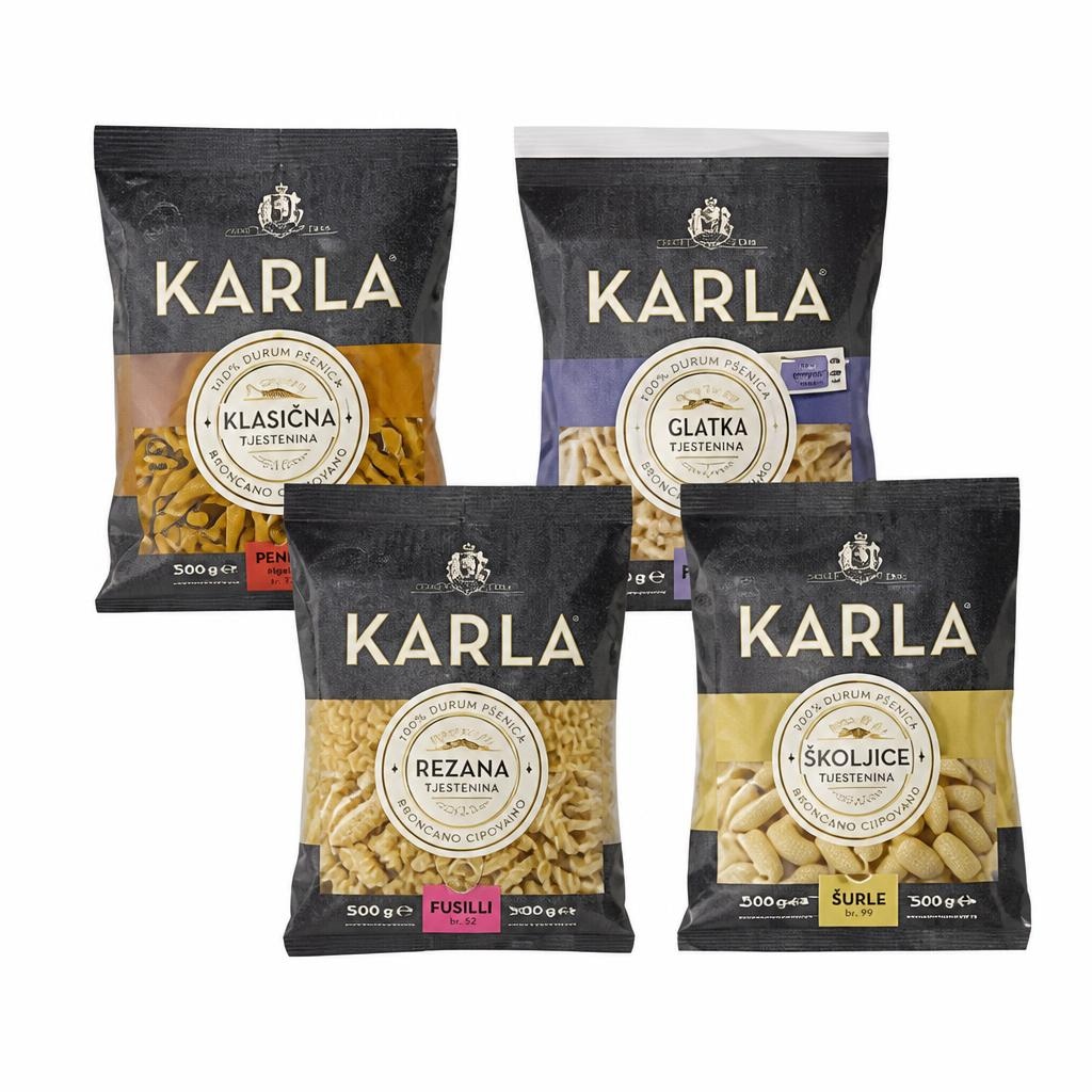 Tjestenina od 250 g do 500 g KARLA - Akcija u trgovini Spar