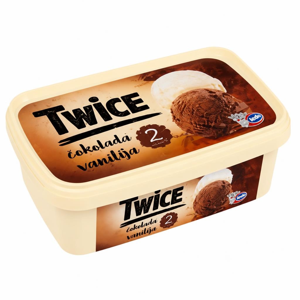 Sladoled Twice 1 l - Akcija u trgovini KTC