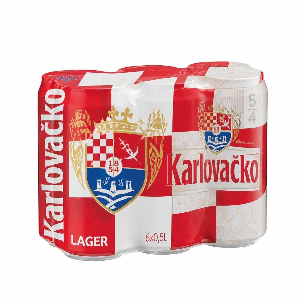 Karlovačko svijetlo pivo 6x 0,5 l Akcija u trgovini Plodine