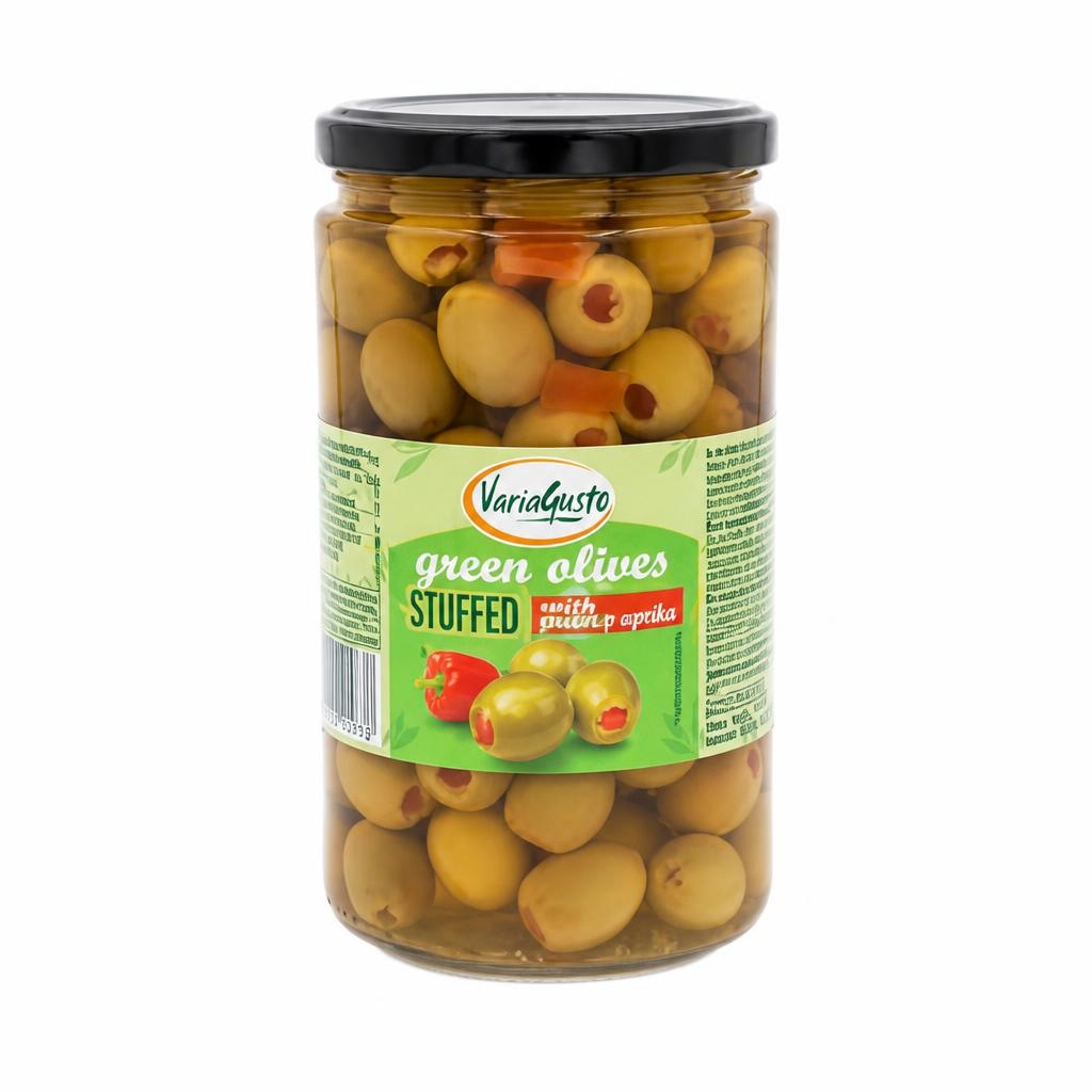 Masline punjene paprikom 700 g VariaGusto - Akcija u trgovini Eurospin