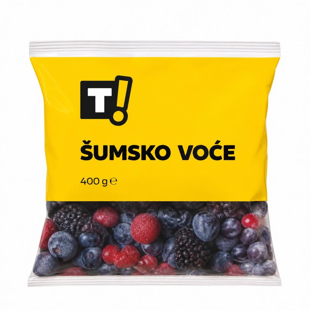 T! šumsko voće 400 g Akcija u trgovini Tommy