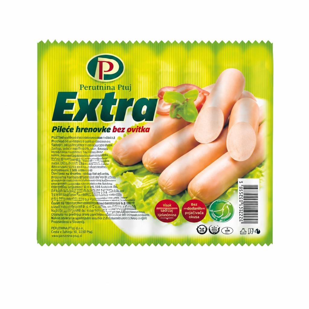 Pileće hrenovke Extra 1 kg Perutnina Ptuj Akcija u trgovini KTC