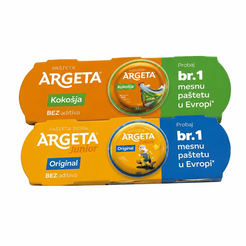 Pašteta kokošja ili junior kokošja 3x95 g Argeta Akcija u trgovini KTC