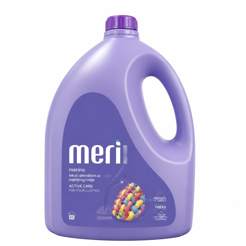 Tekući deterdžent za pranje osjetljivog rublja Meri Merino 4 l - Akcija u trgovini KTC