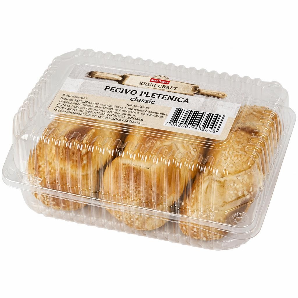 Pecivo pletenica 100 g Akcija u trgovini Konzum