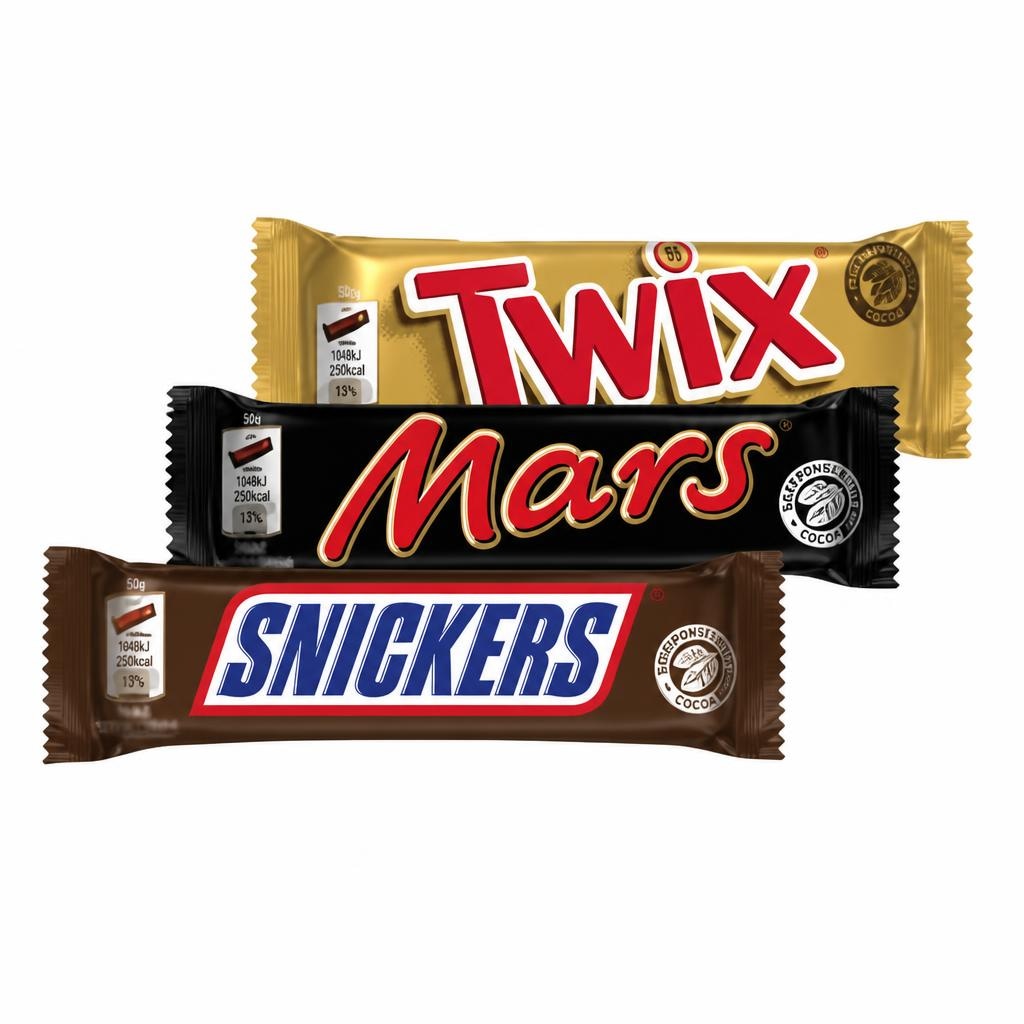 Odabrani Snickers, Mars i Twix deserti 50g, 51g Snickers, Mars, Twix - Akcija u trgovini Konzum