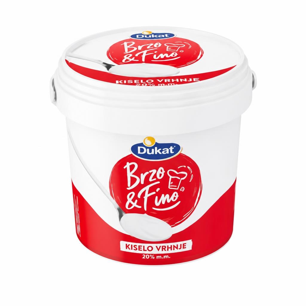 Kiselo vrhnje Dukat Brzo & Fino 900g - Akcija u trgovini KTC