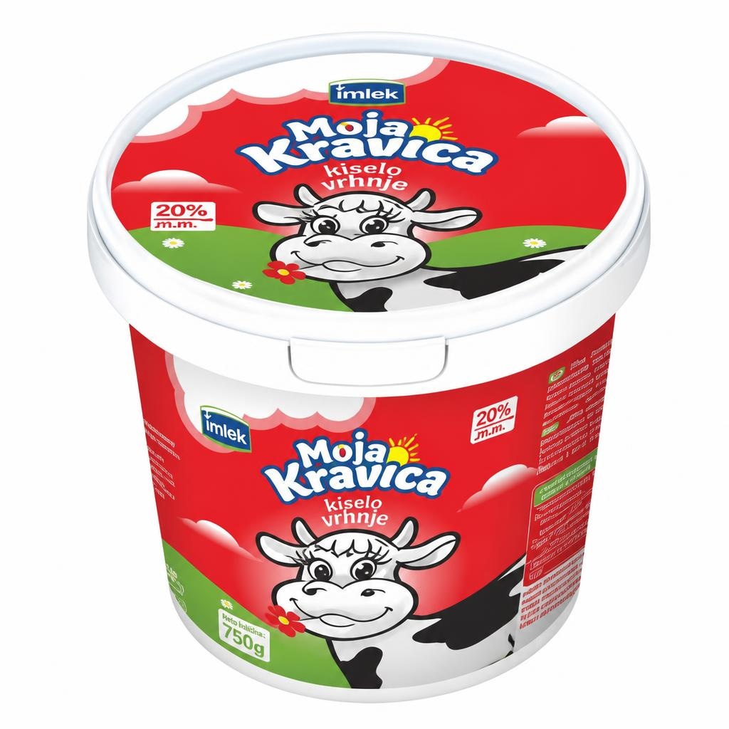 Imlek Moja Kravica Kiselo vrhnje 750 g - Akcija u trgovini Stanić Diskont