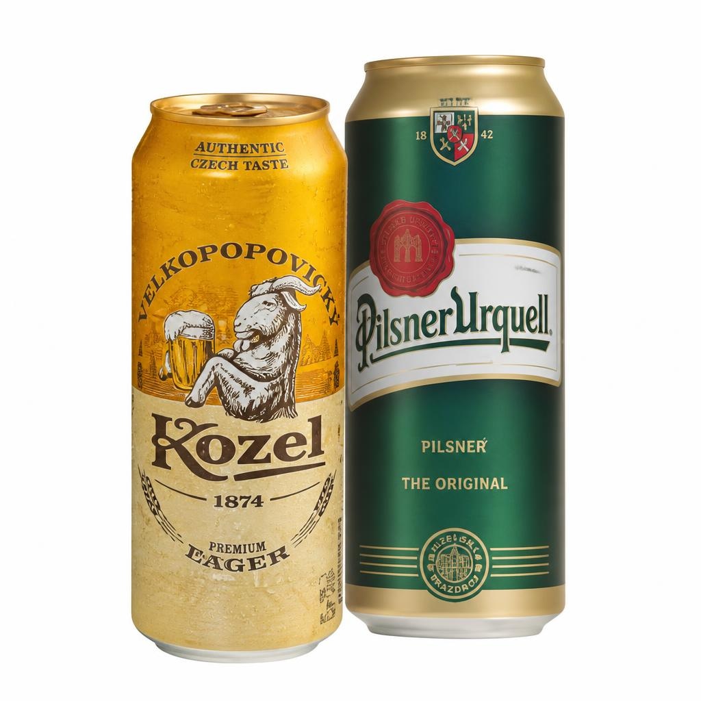 Pivo Kozel ili Pilsner Urquell (limenka) 0,5 L - Akcija u trgovini Spar