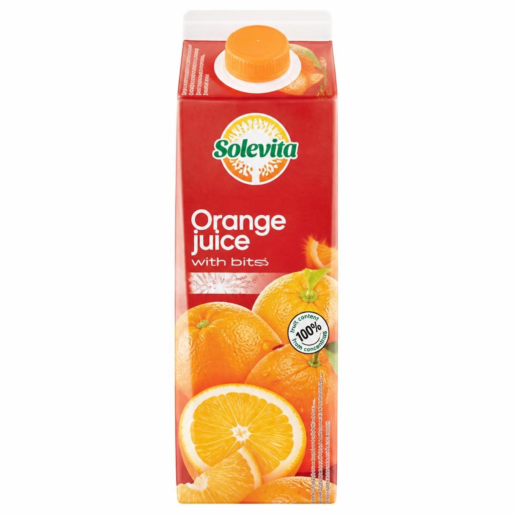 Solevita sok od naranče s pulpom 1 L Akcija u trgovini Lidl