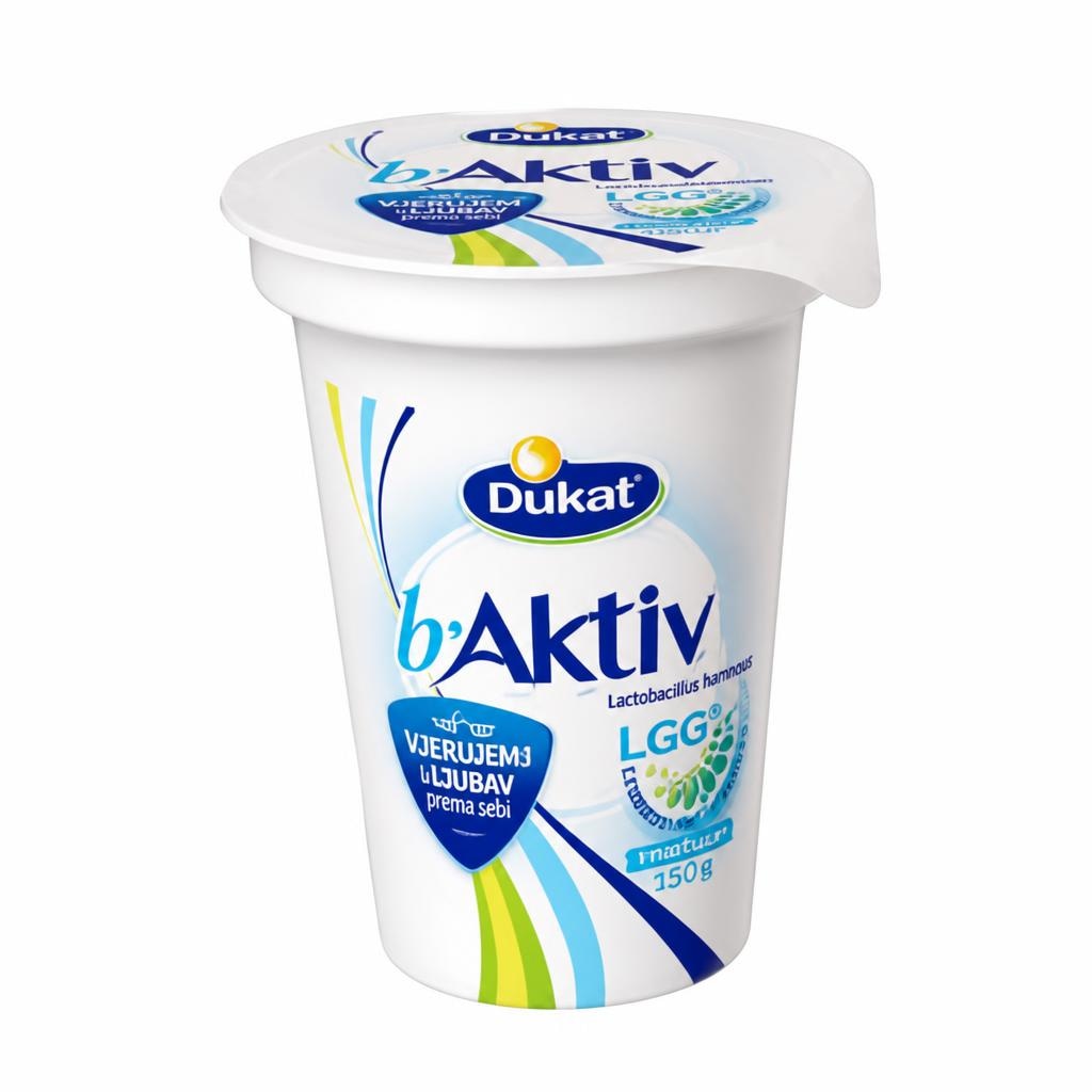 Jogurt b'Aktiv natur 150 g Dukat - Akcija u trgovini Bakmaz