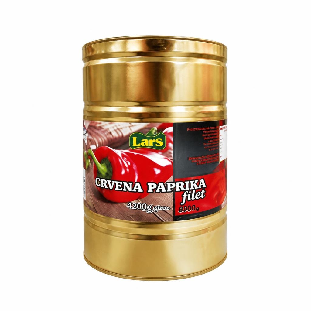 Paprika filet crvena 4,2 kg/ 2,2 kg Akcija u trgovini Stanić Diskont