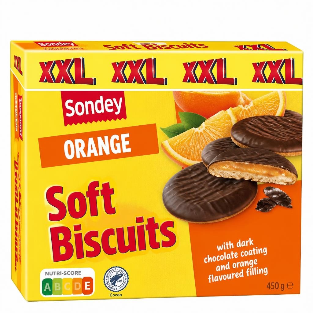 Sondey Soft biscuit naranča XXL 450 g Akcija u trgovini Lidl