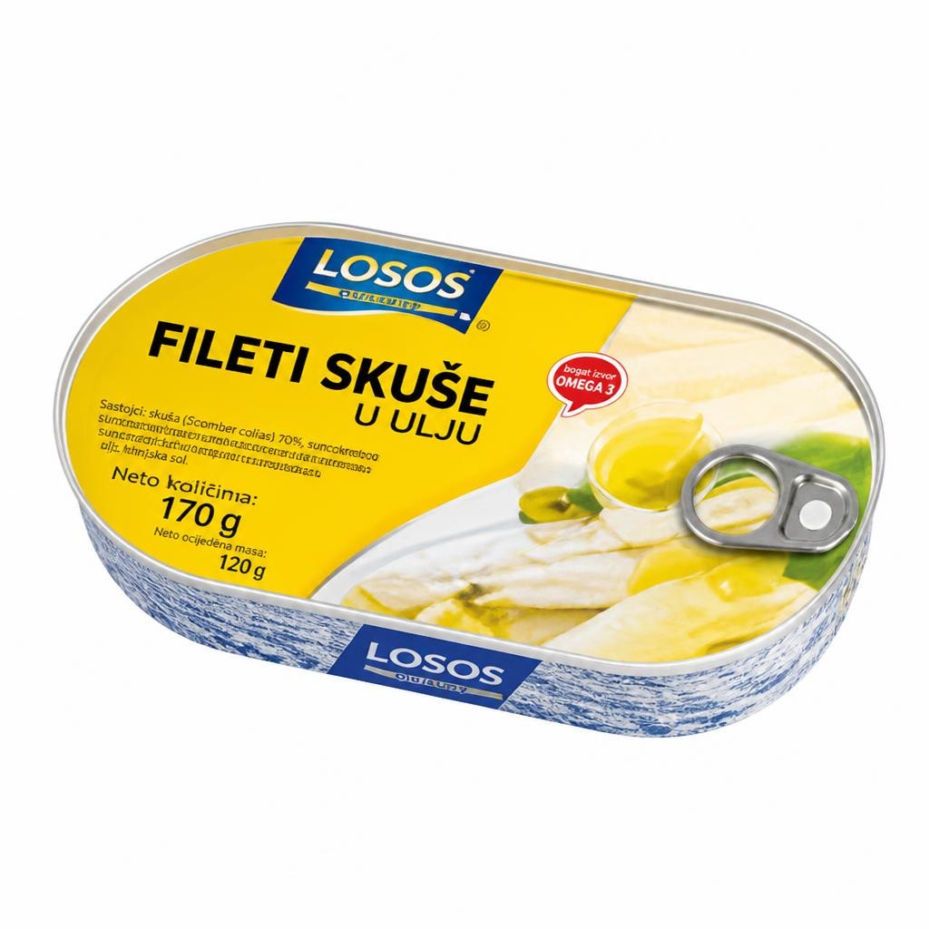 Losos fileti skuše u ulju 170g Akcija u trgovini Pivac