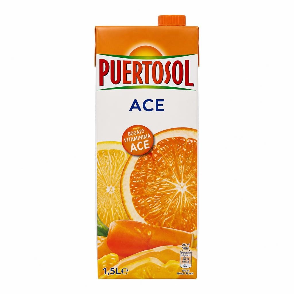 Puertosol negazirano piće ACE 1,5 l Akcija u trgovini Eurospin