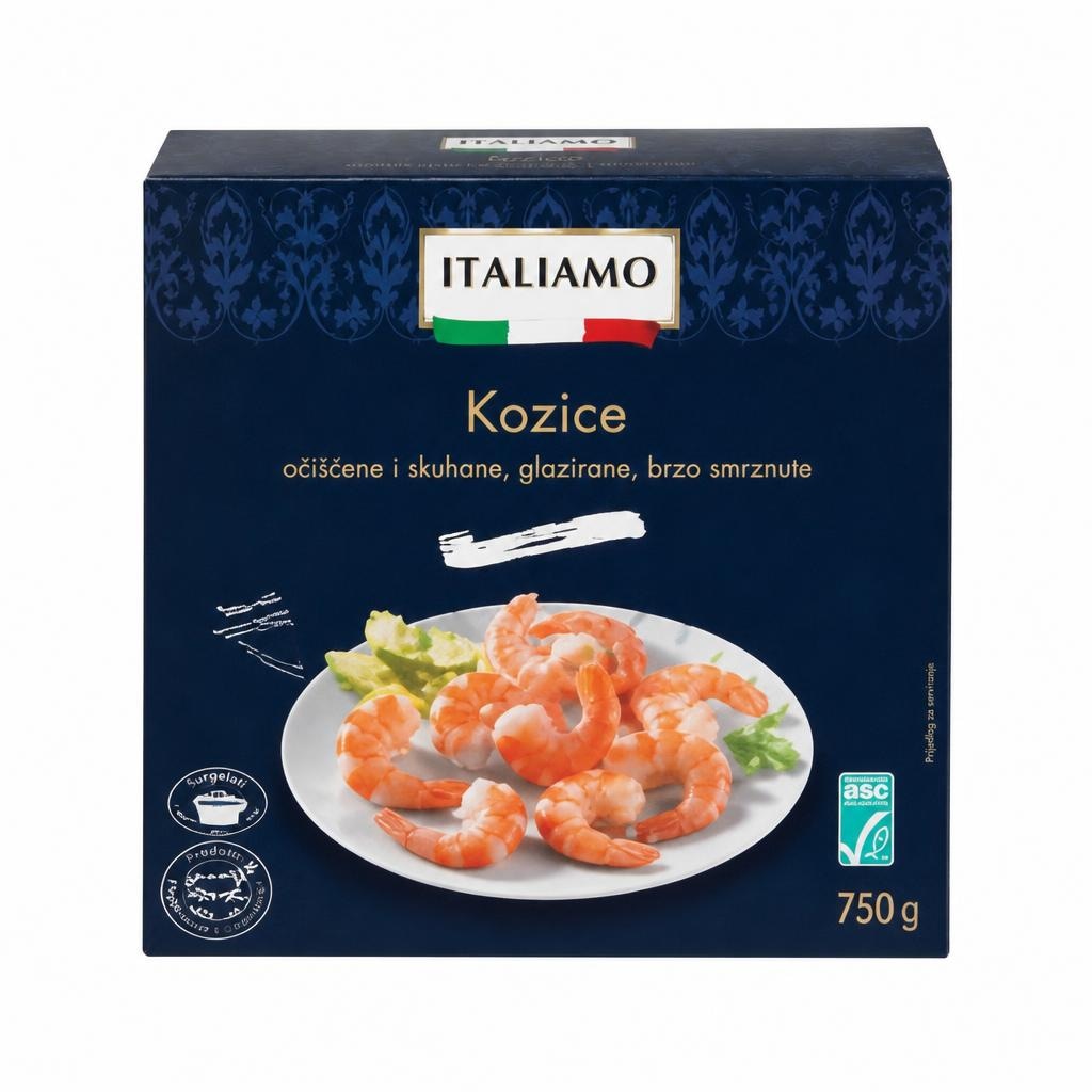 ITALIAMO Kozice 800 g - Akcija u trgovini Lidl